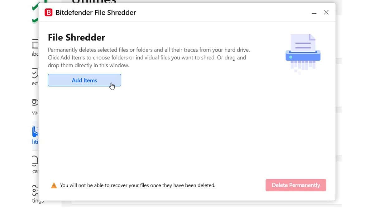 Bitdefender Family Pack File Shredder 2