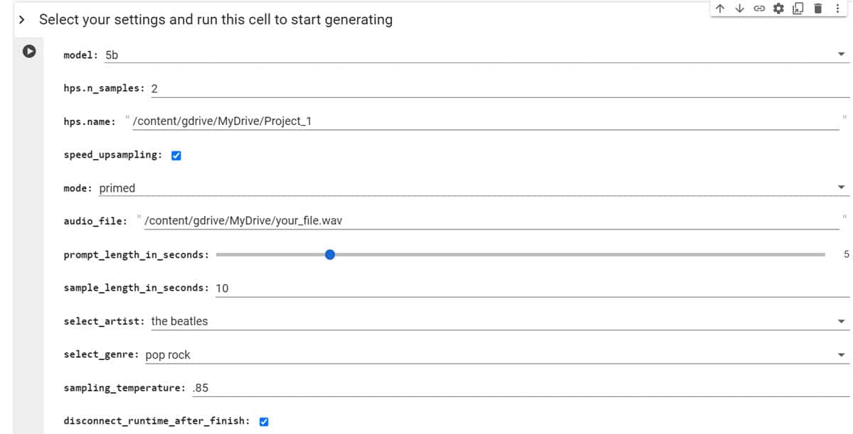 Configura Jukebox Ai