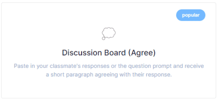 Cramly AI's discussion board (Agree) feature
