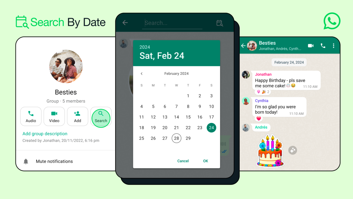 WhatsApp introduces “Search by Date” feature for Android users
