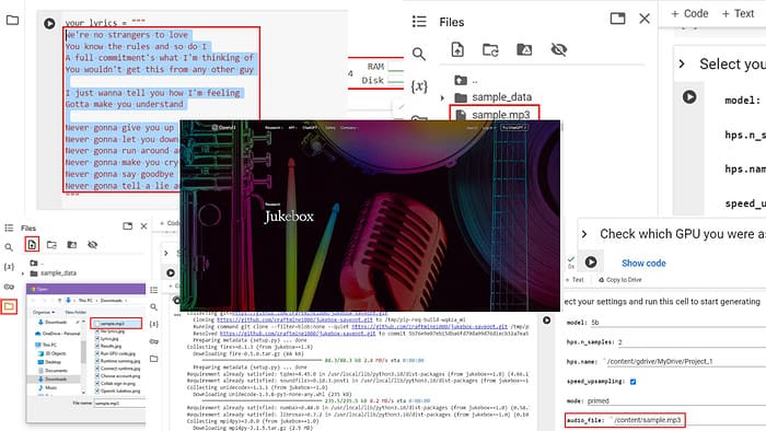 A Jukebox AI használata