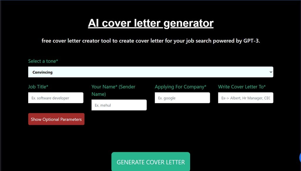 LazyApply ai cover letter generator