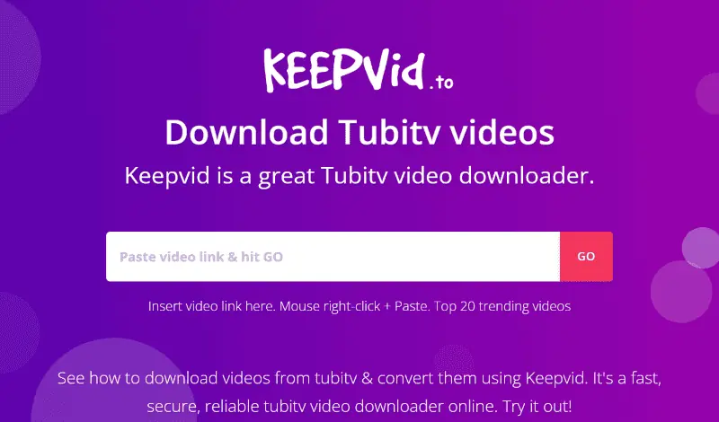 Keepvid Tubi TV Video Downloader  