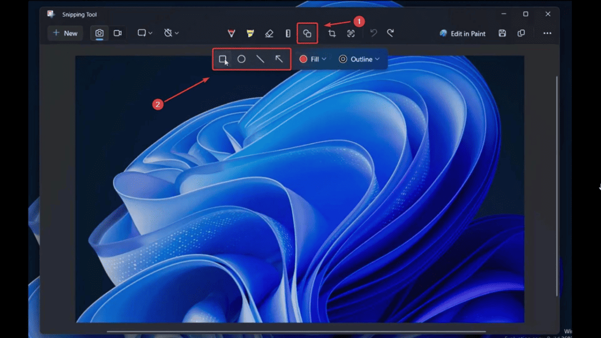 New Snipping Tool with editorial functionality is out now to Windows Insiders; Notepad gets Copilot
