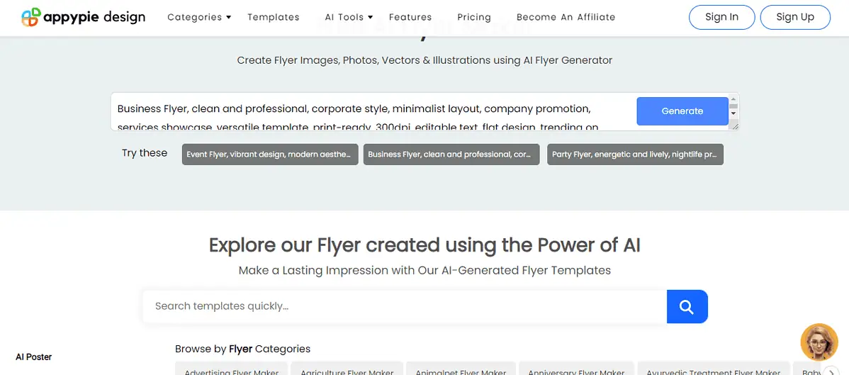 appypie design ai flyer maker