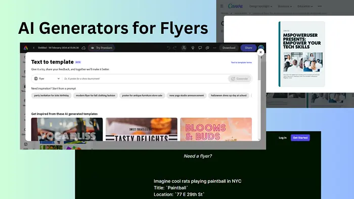 beste AI-generator voor flyers