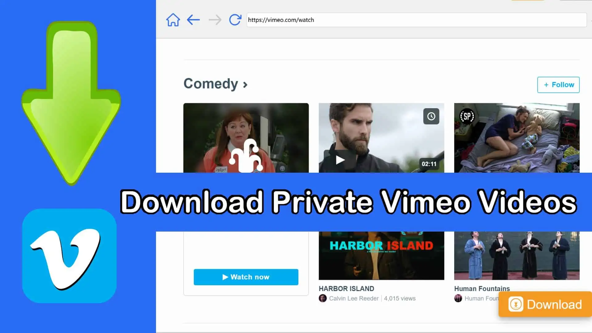 Stáhněte si soukromé video Vimeo