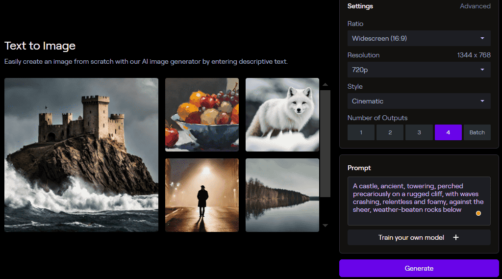 generating art images with runwayml