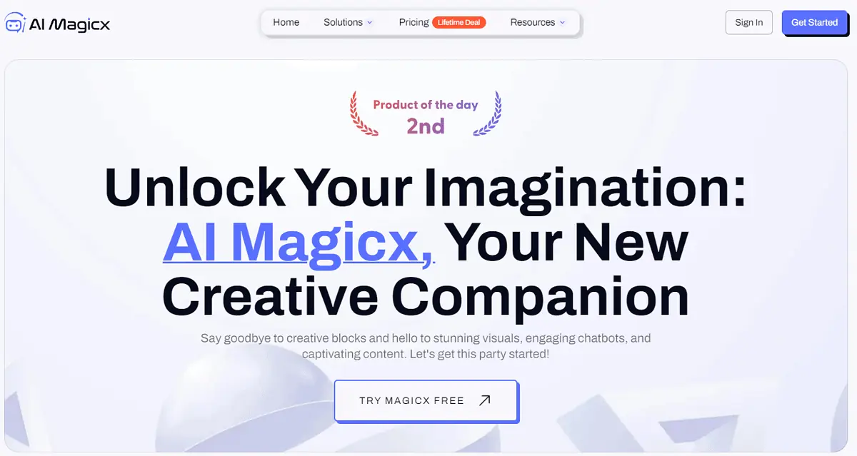AI Magicx website