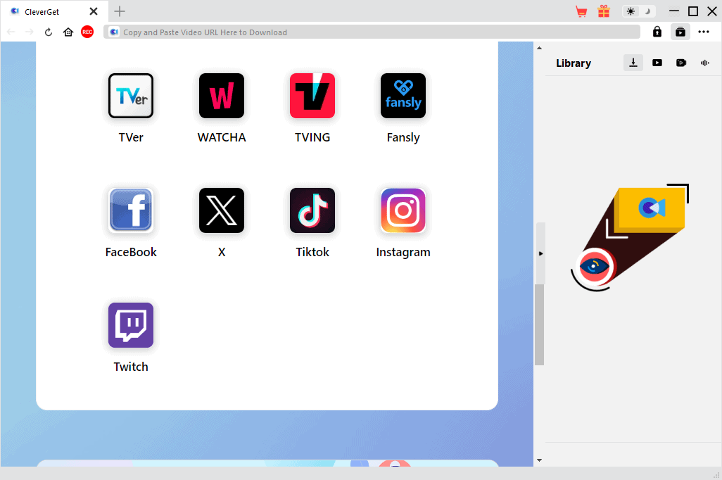 CleverGet download sources with Twitch