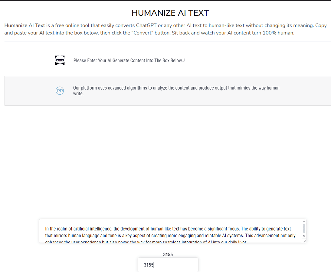 Humanize AI Text security number