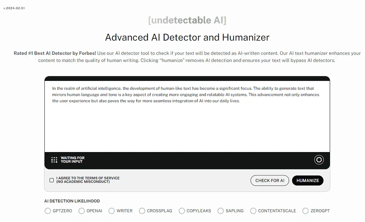 Undetectable AI text pasted