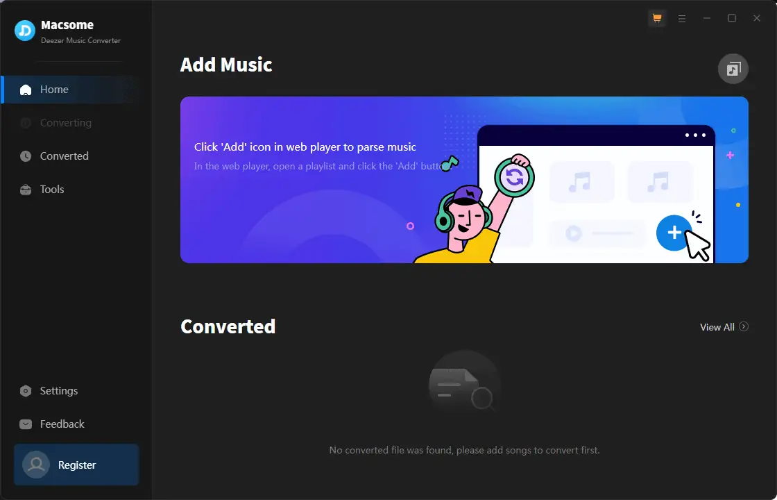 Macsome Deezer Music Converter interface