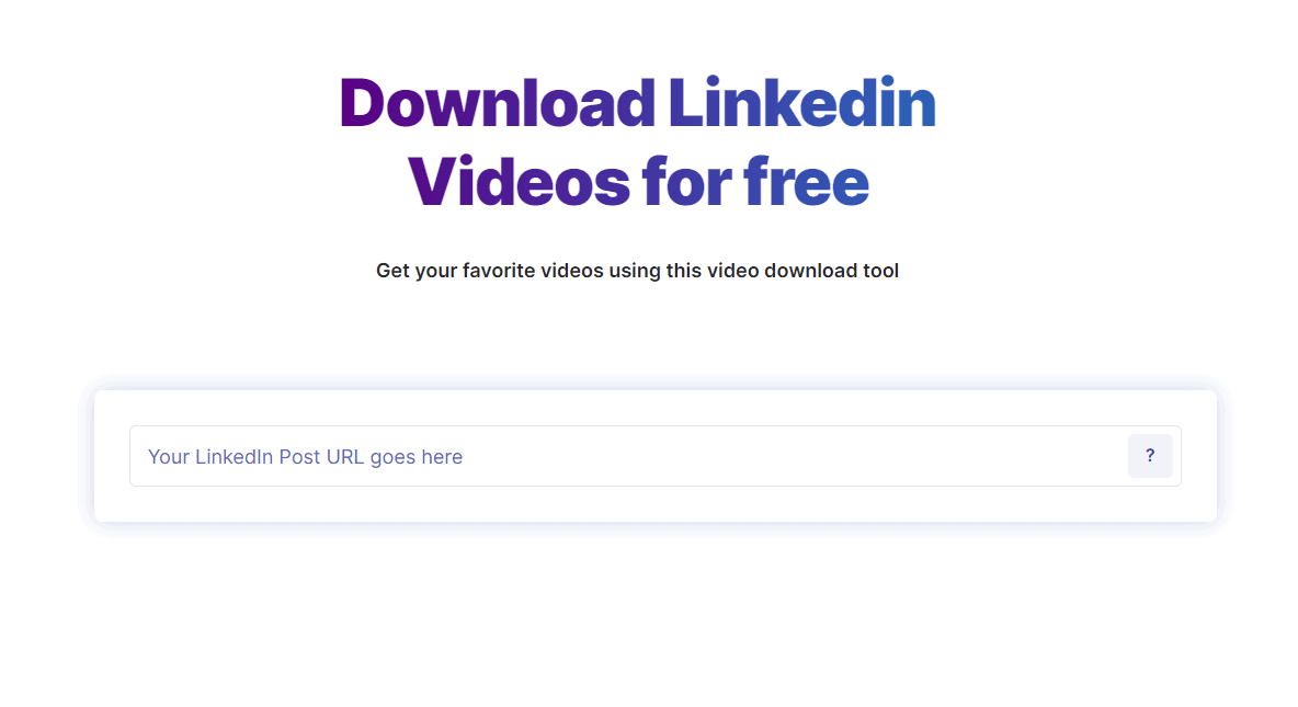 Taplio LinkedIn Video Downloader interface
