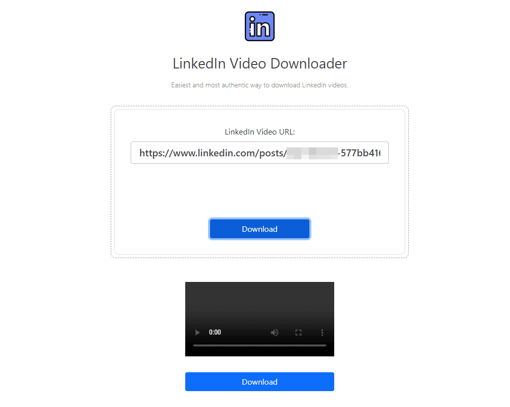 TuckTools LinkedIn Video Downloader download