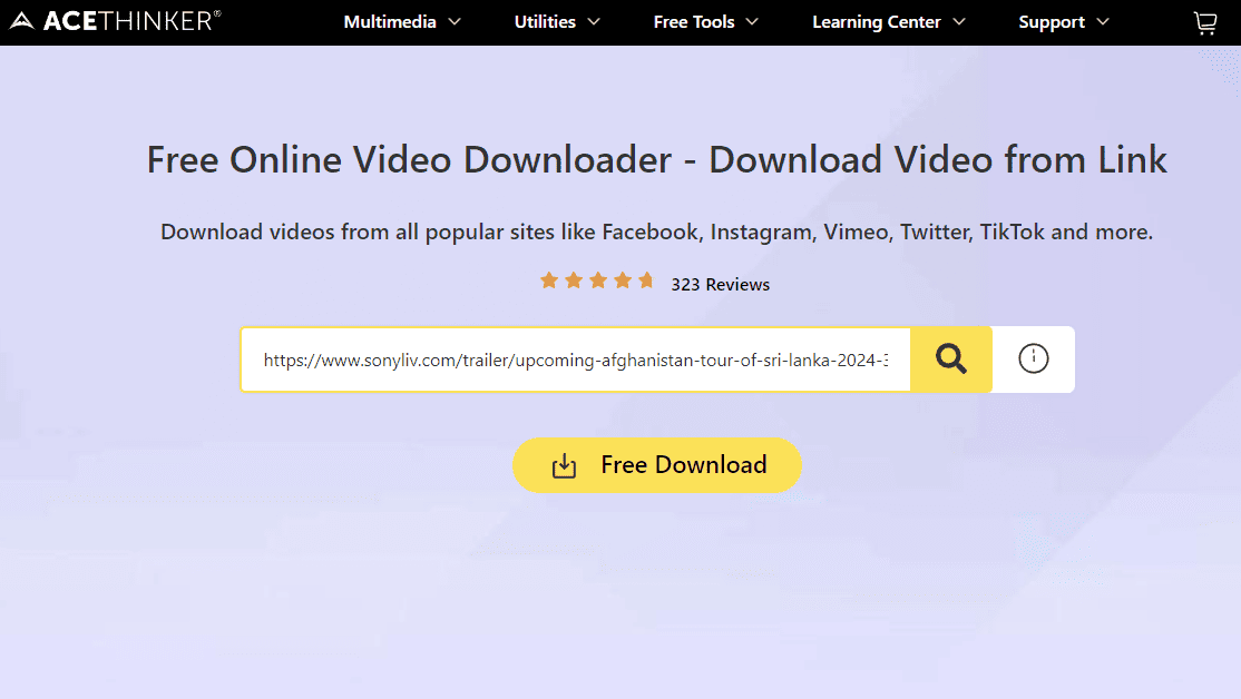 Acethinker Free Online Downloader link added