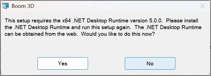 install dot net desktop runtime