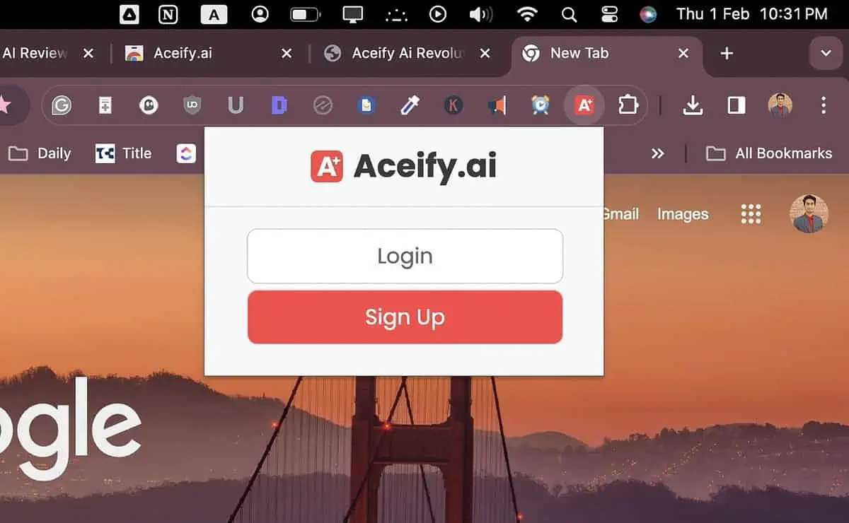 Sign Up Aceify AI