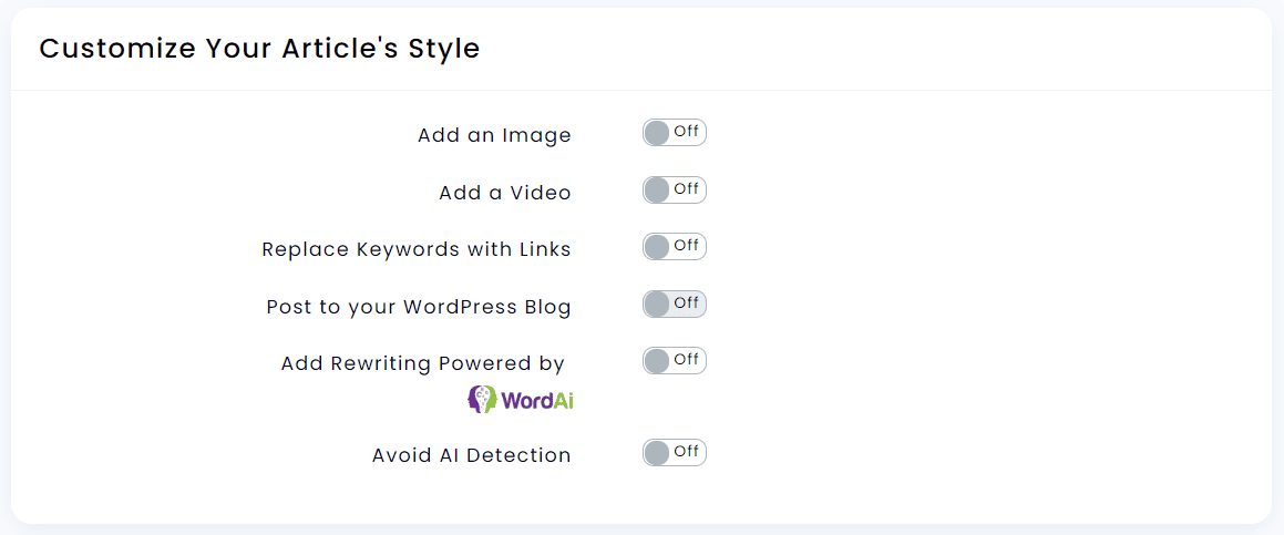 Article Forge images videos perks