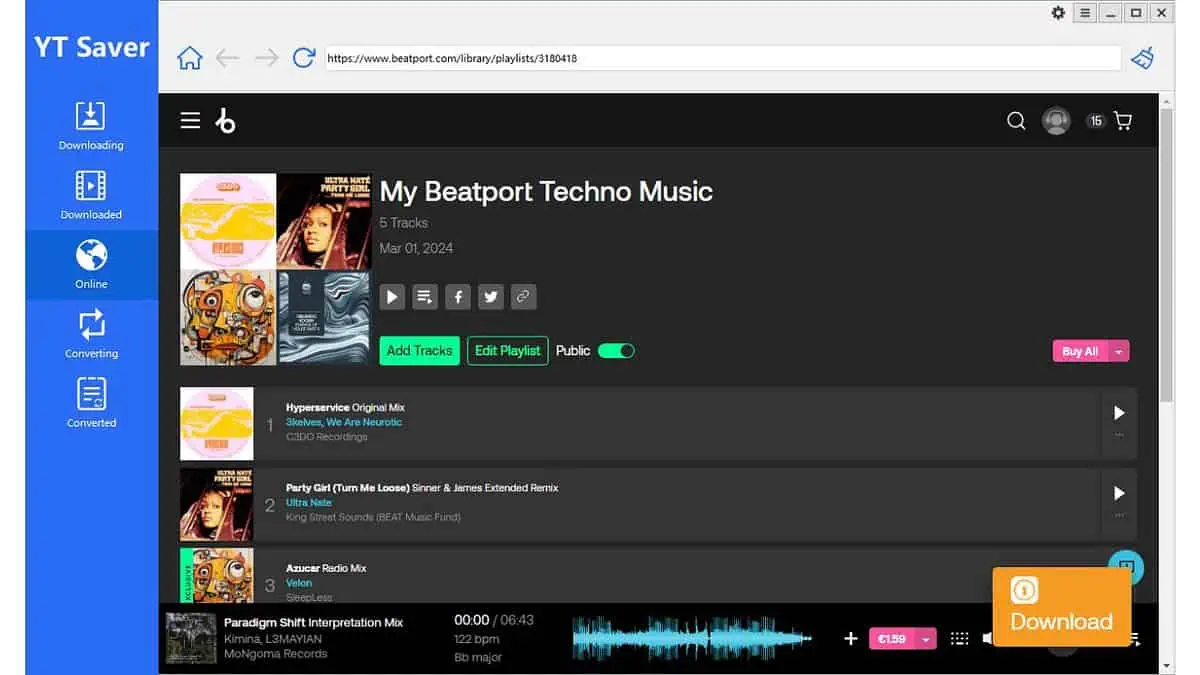Beatport Downloader - YT Saver