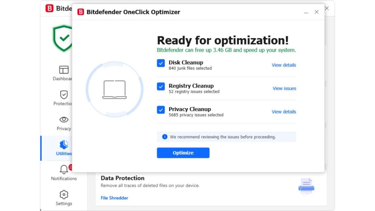 Bitdefender OneClick Optimizer