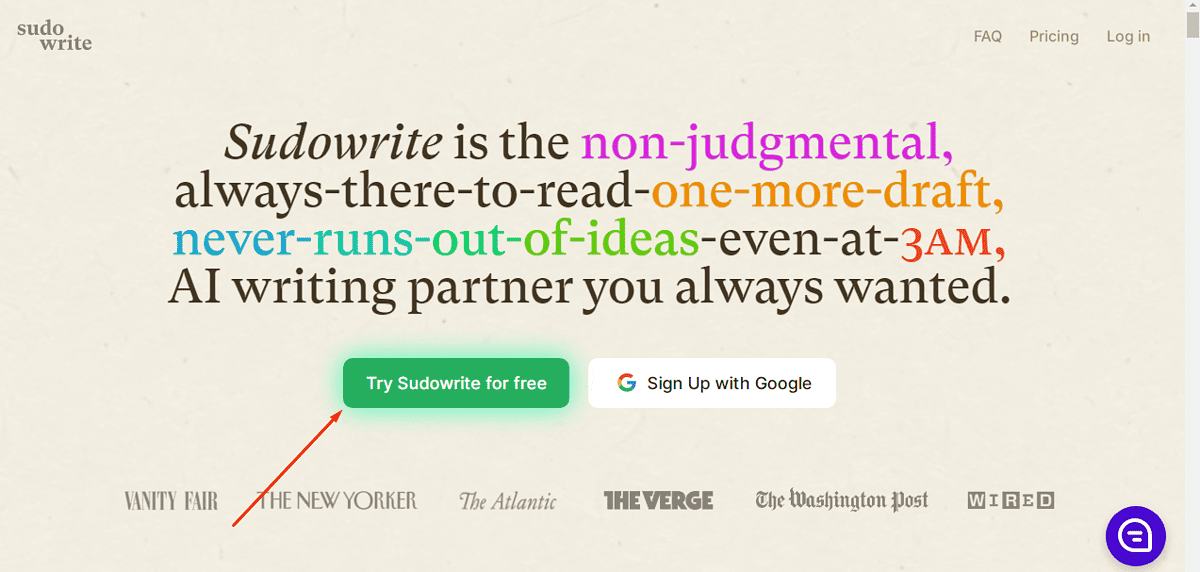 Visit the Sudowrite website.