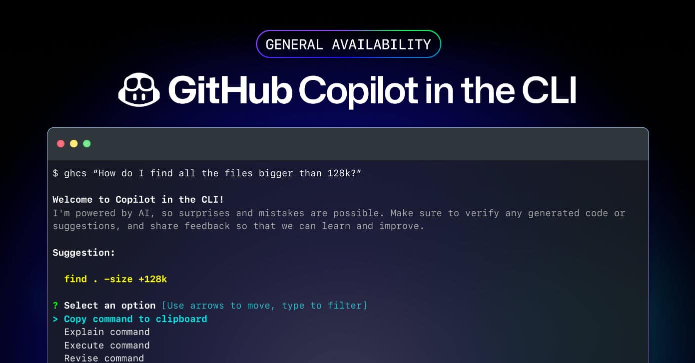 QnA VBage GitHub Copilot in the CLI is now generally available