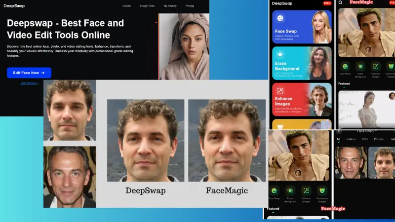 DeepSwap กับ FaceMagic