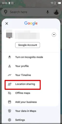 Location sharing