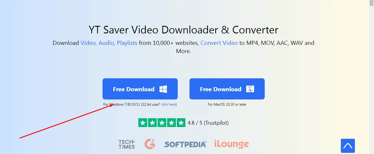 Go to YT Saver’s website and download the YT Saver app.
