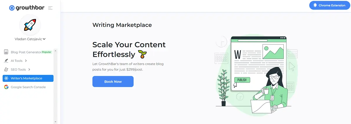 GrowthBar writers marketplace