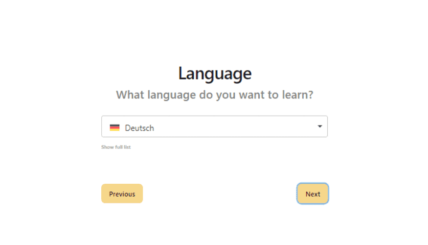 Learn a new language