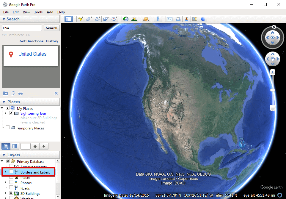 Tick borders and labels