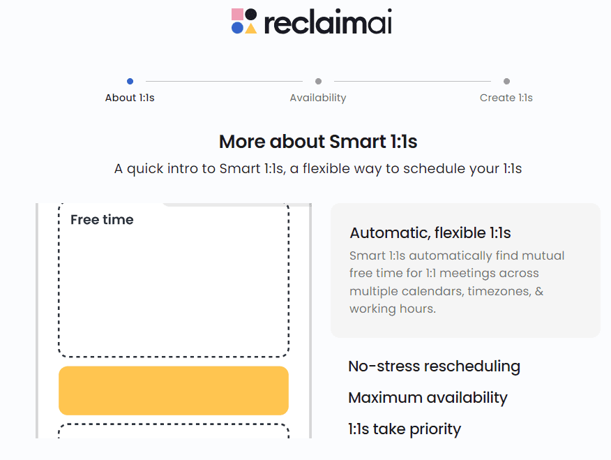 Reclaim.ai smart one on one