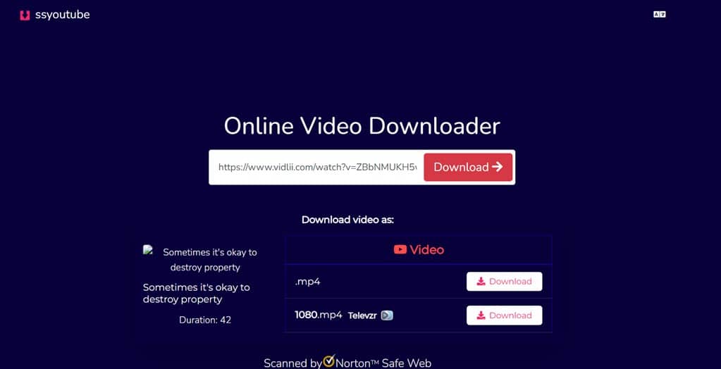 SSYotube video downloaded