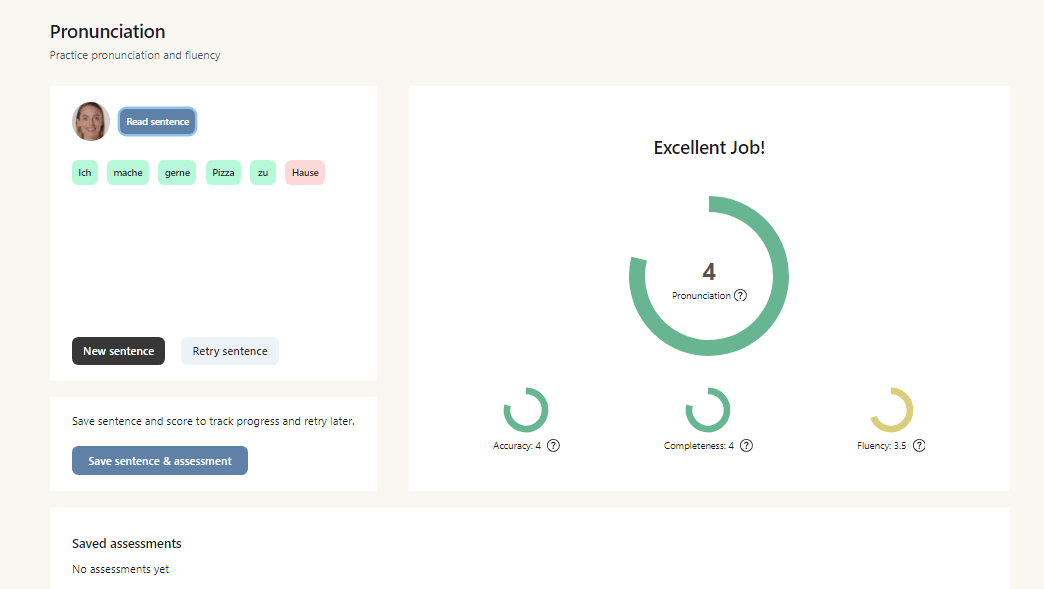 Talkio AI pronunciation feedback