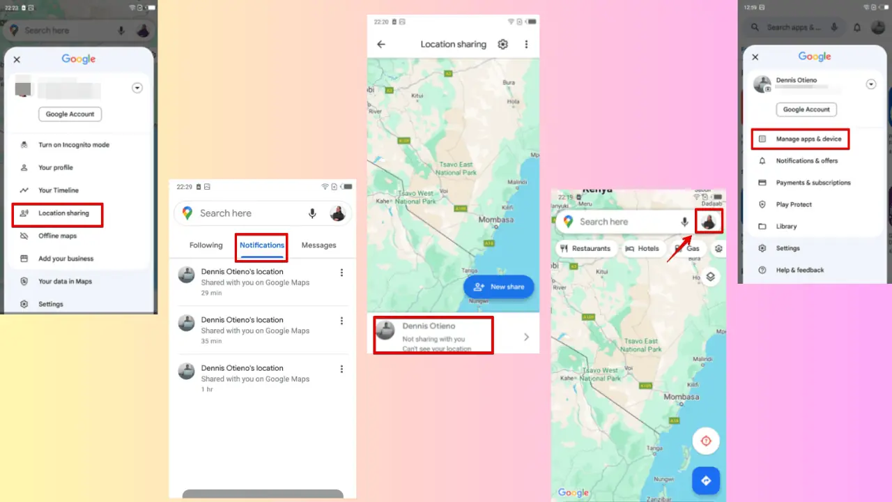 Zjistěte, zda někdo přestal sdílet svou polohu na Mapách Google