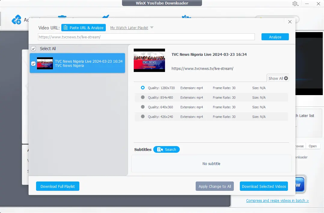 WinX Video Downloader download setup