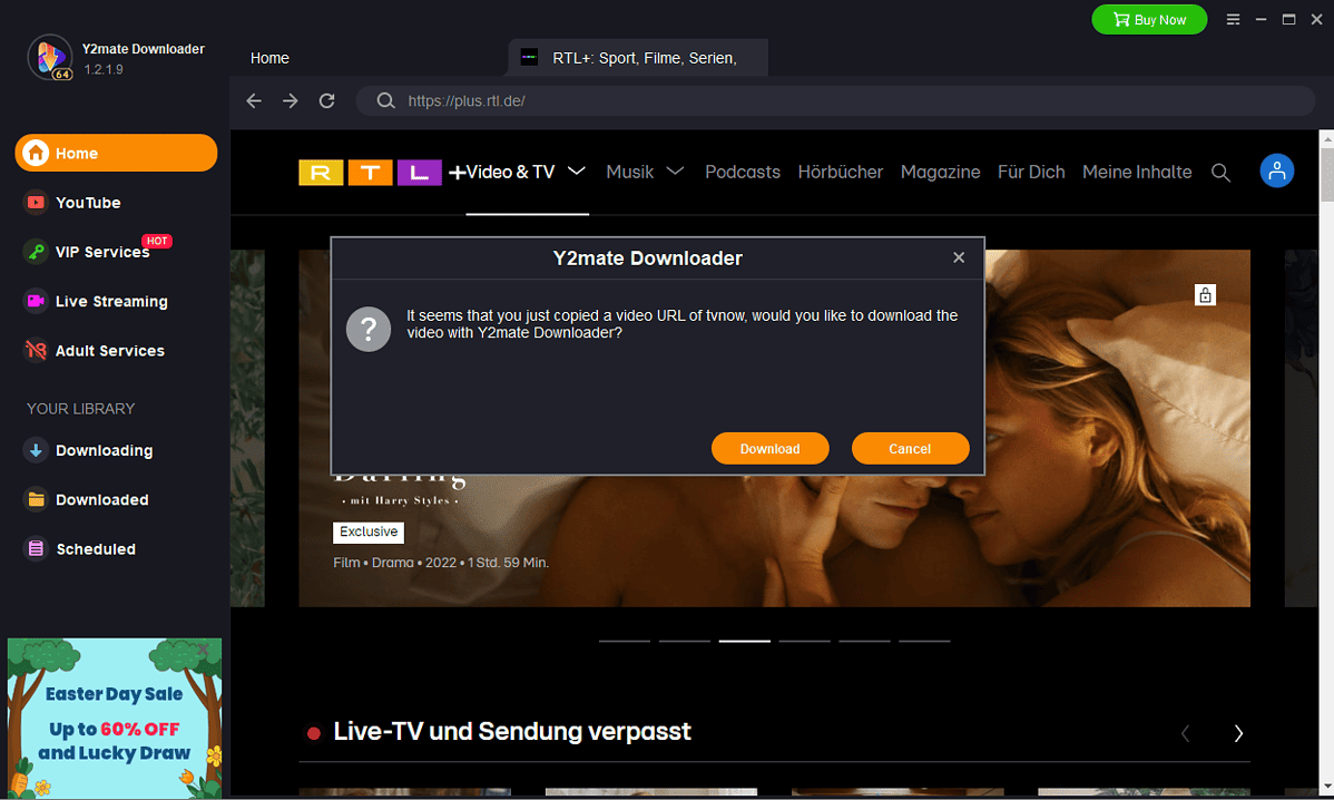 Y2Mate RTL Plus Downloader copied link