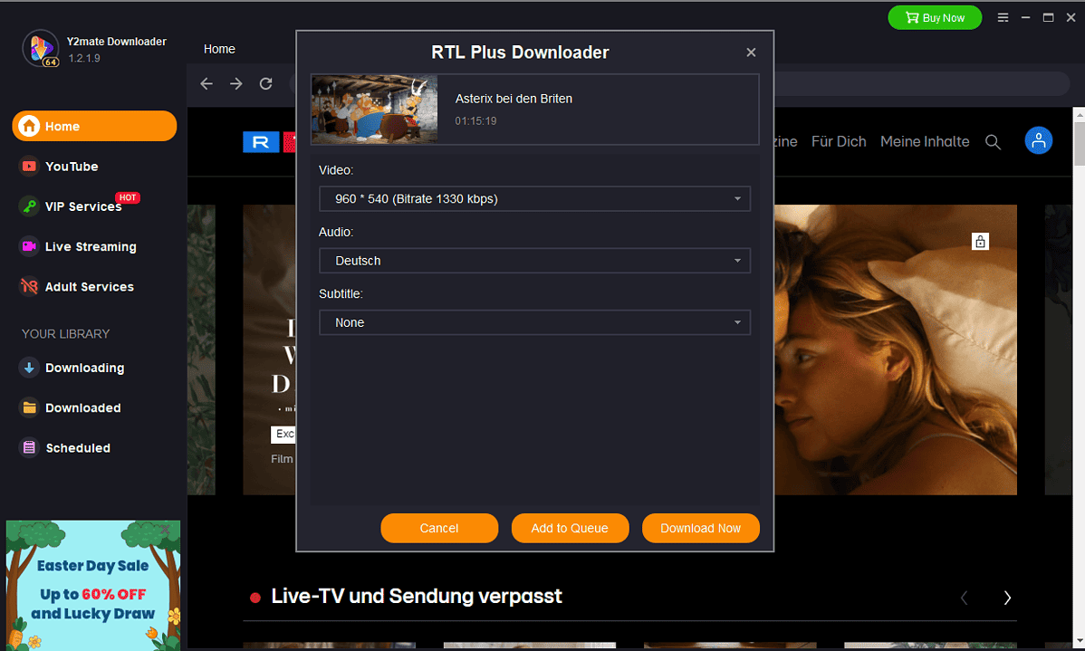 Y2Mate RTL Plus Downloader customization