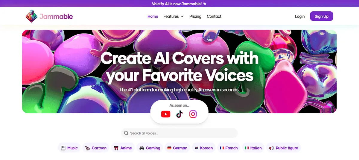 jammable ai home page