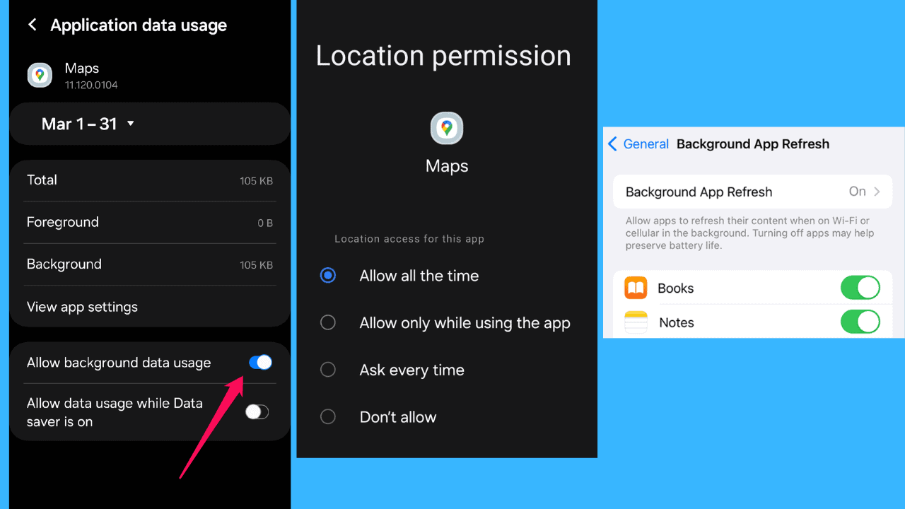 Google Maps not updating location