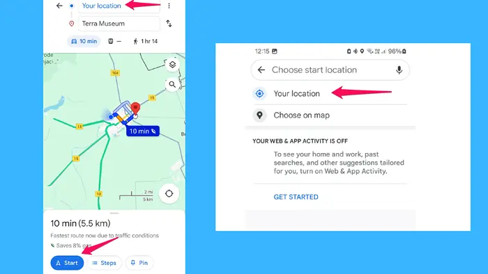 Google Maps Only Showing Directions: How To Start Your Route