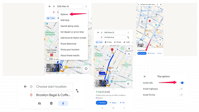 How to Turn Off Tolls on Google Maps