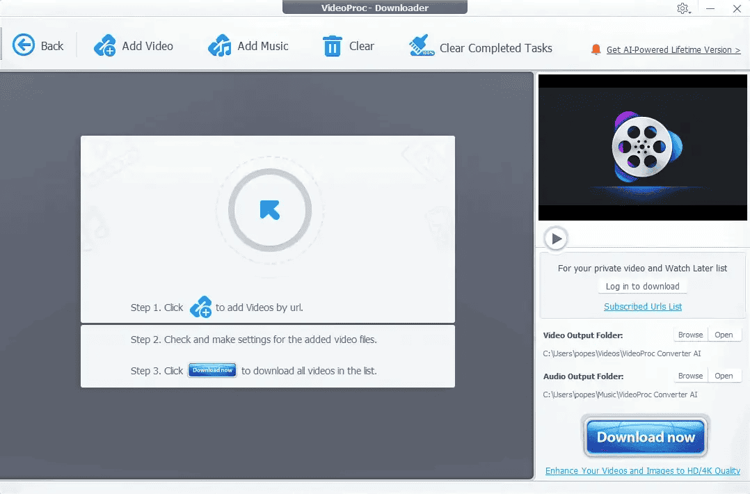 VideoProc Converter AI downloading