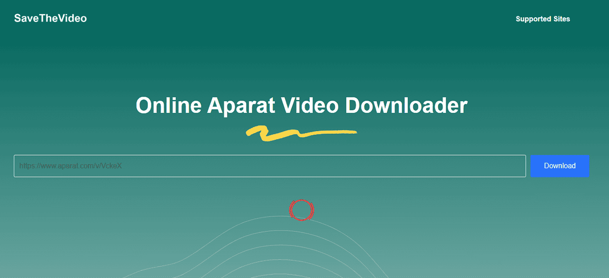 SaveTheVideo Aparat Downloader analyzing