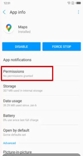 Android Google Maps permissions