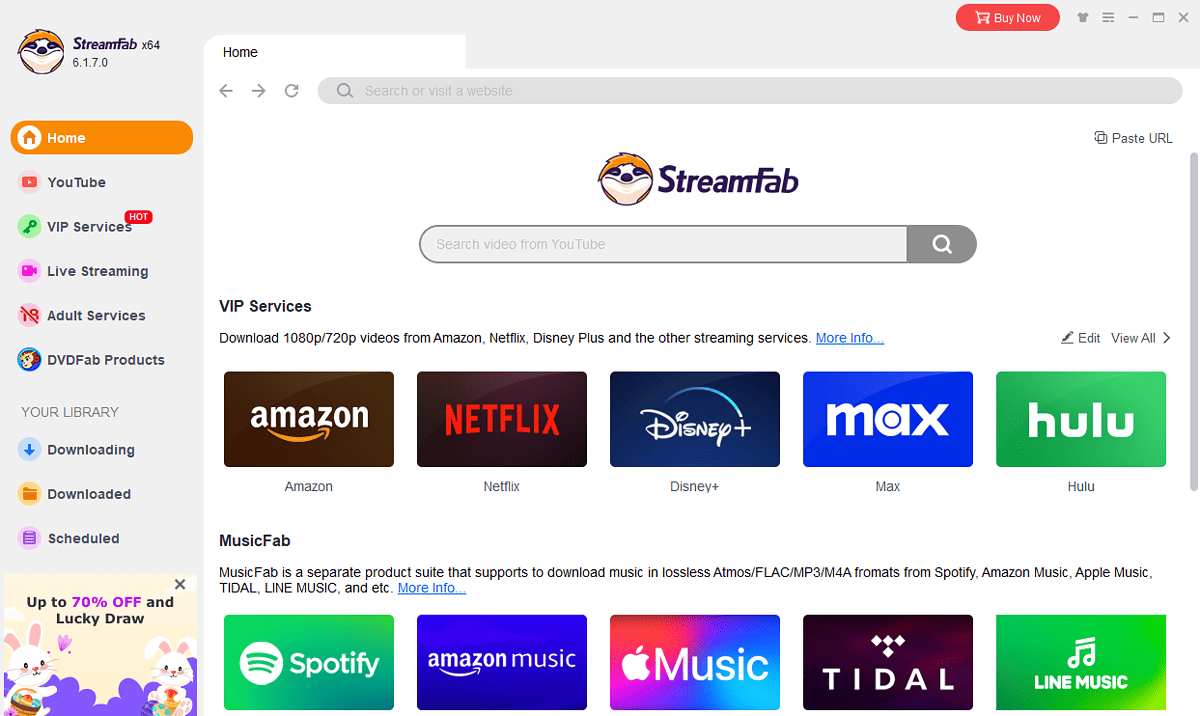 StreamFab RTL Plus Downloader interface