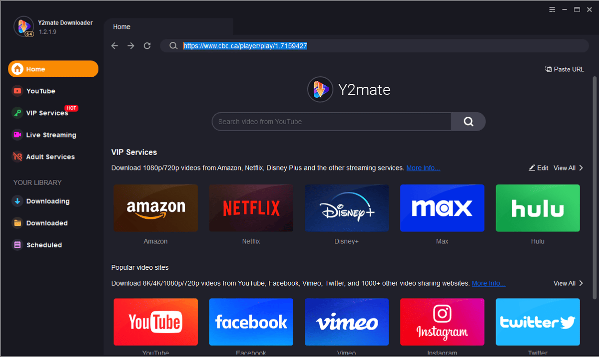 Y2Mate Downloader with link