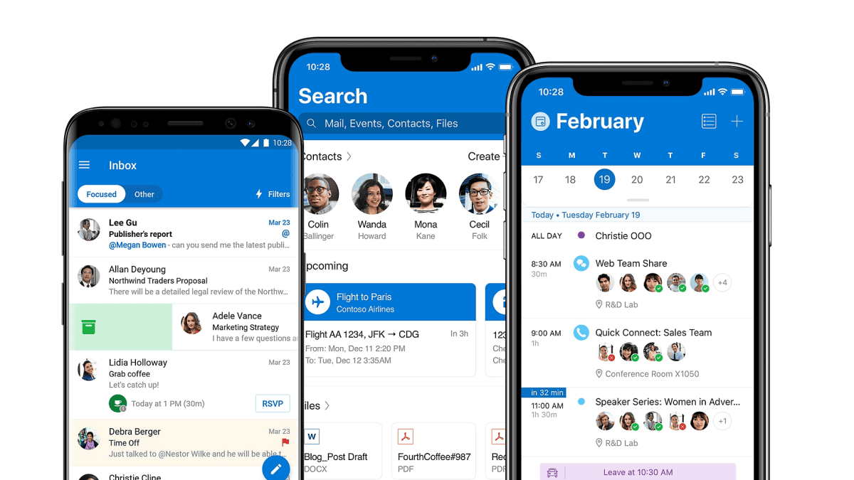 Outlook mobile app